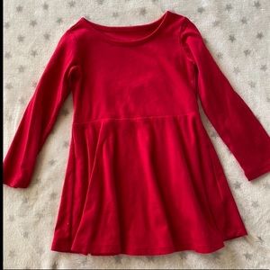 Red long sleeve dress